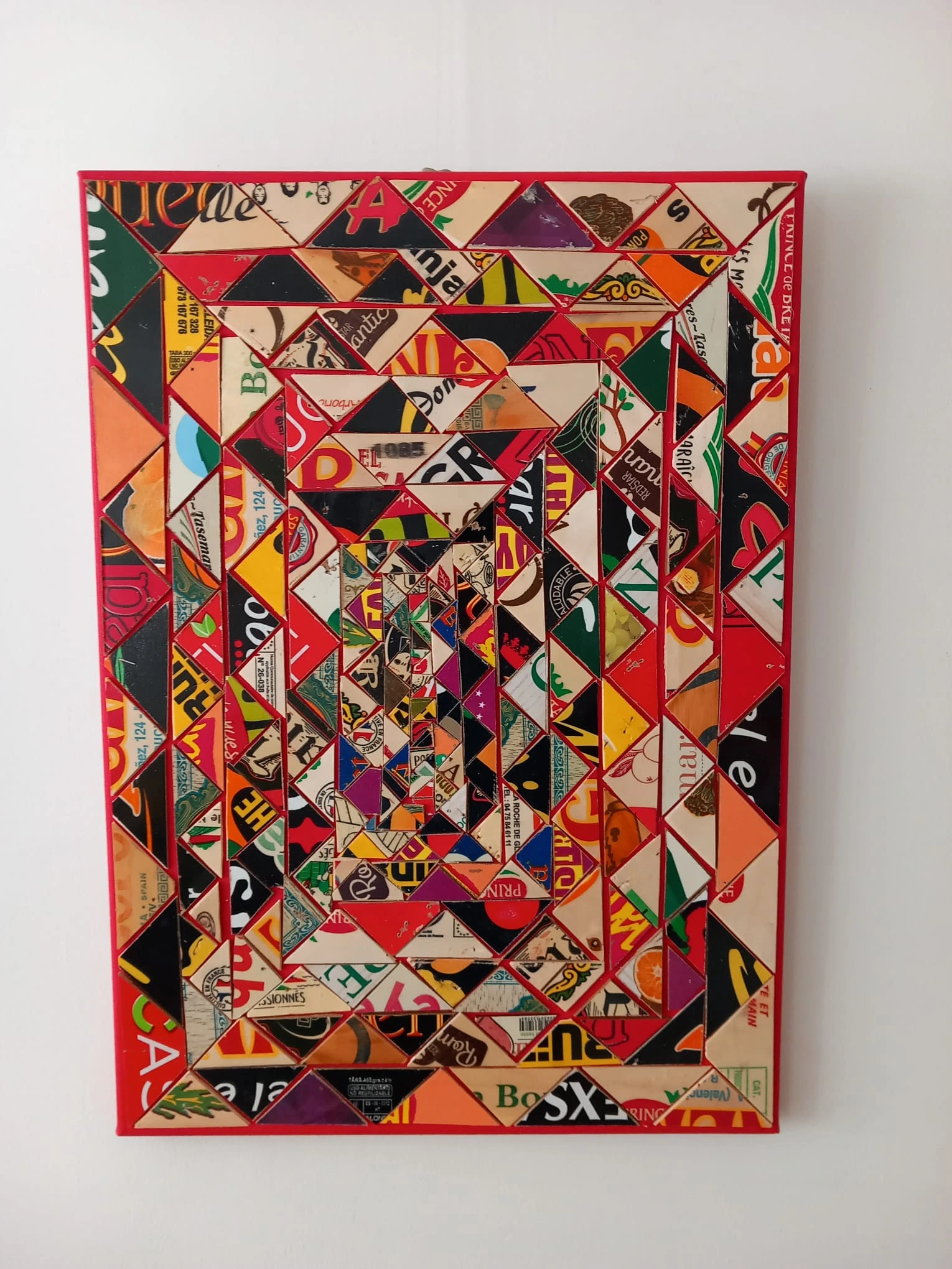Kleuren mozaïek 70x50cm cm - Karl van Stek