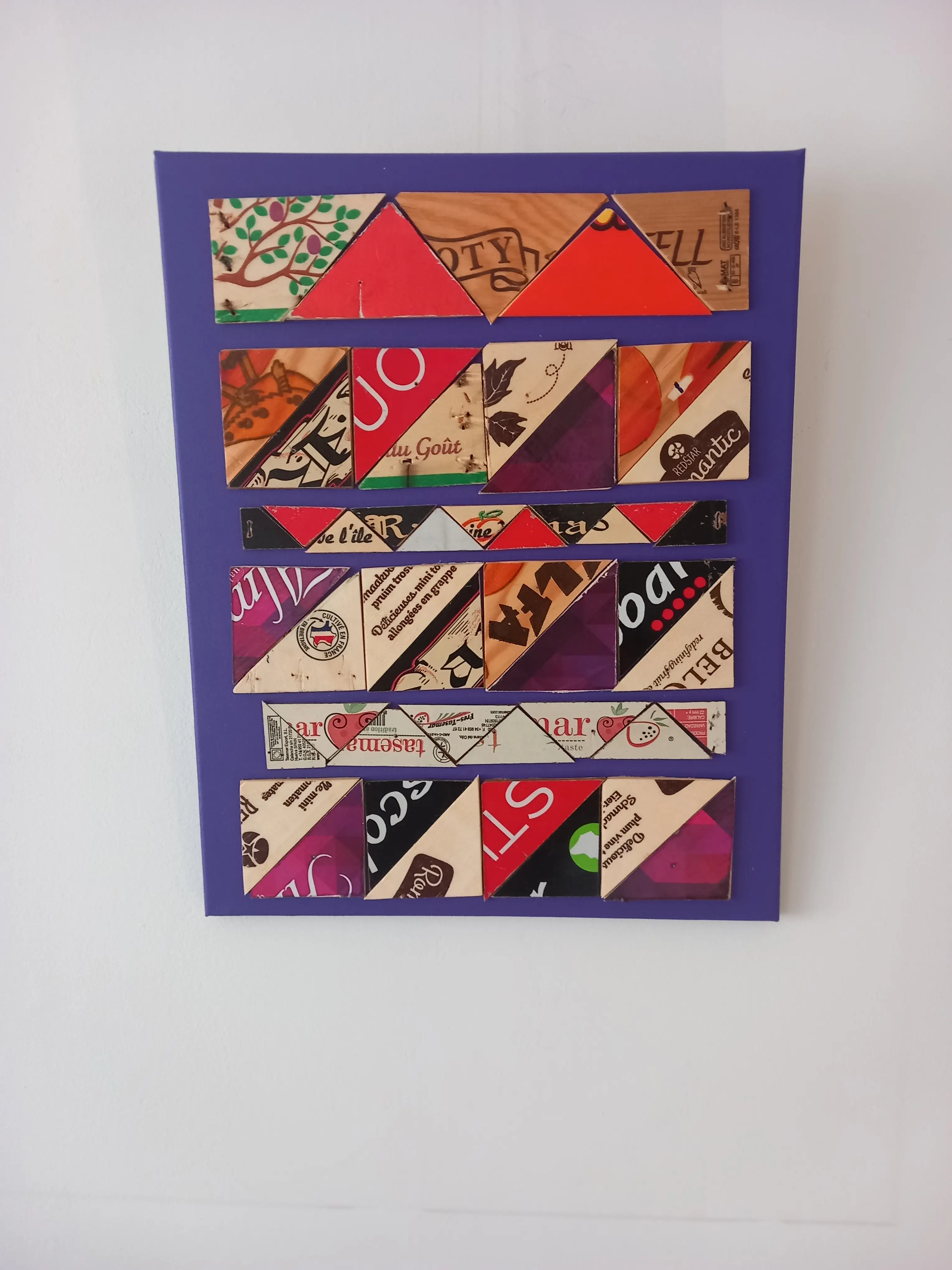 Mozaiek Paars 50 bij 40 cm - Karl van Stek