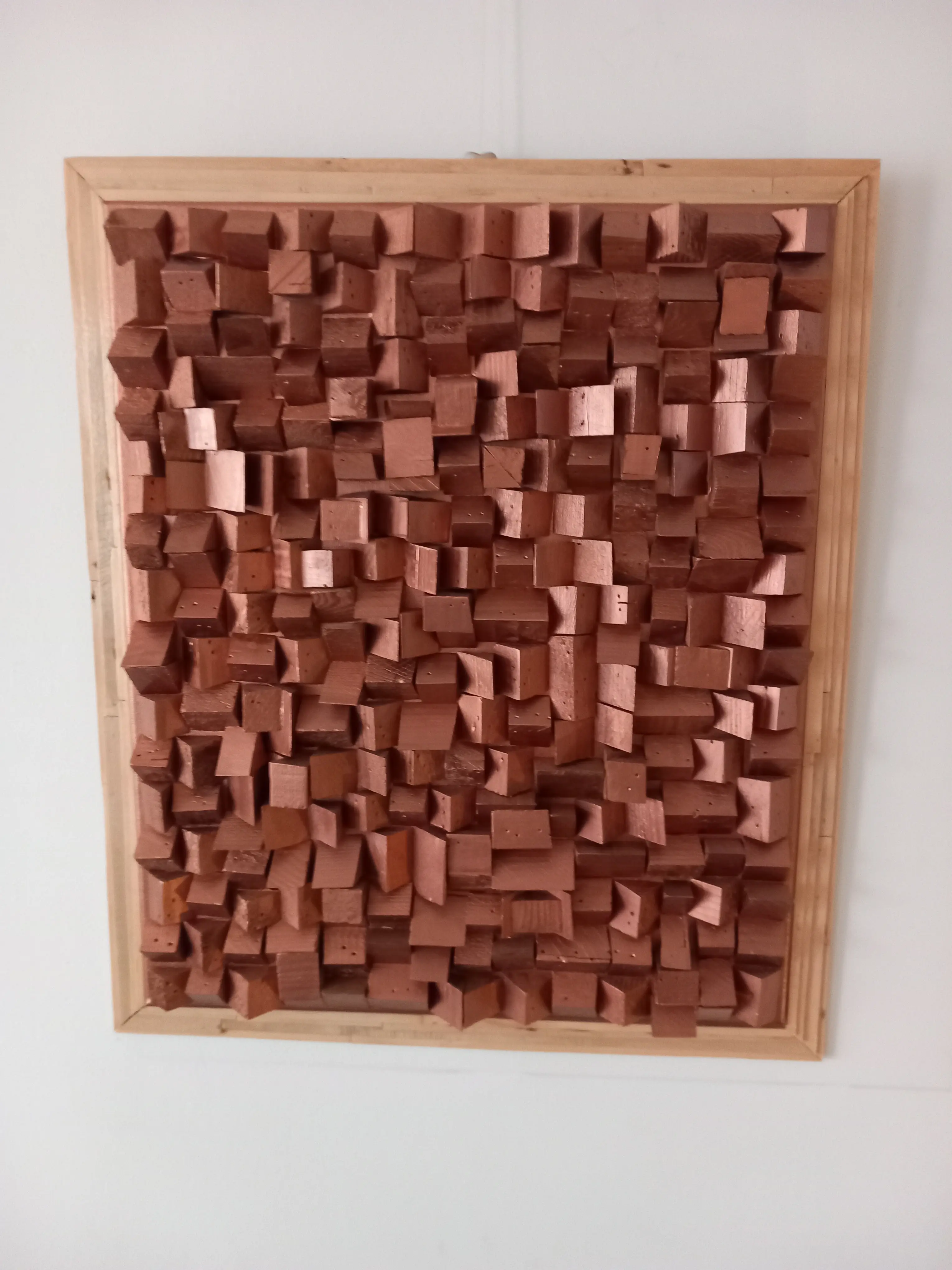 Blokjes Brons 70 bij 56 cm - Karl van Stek