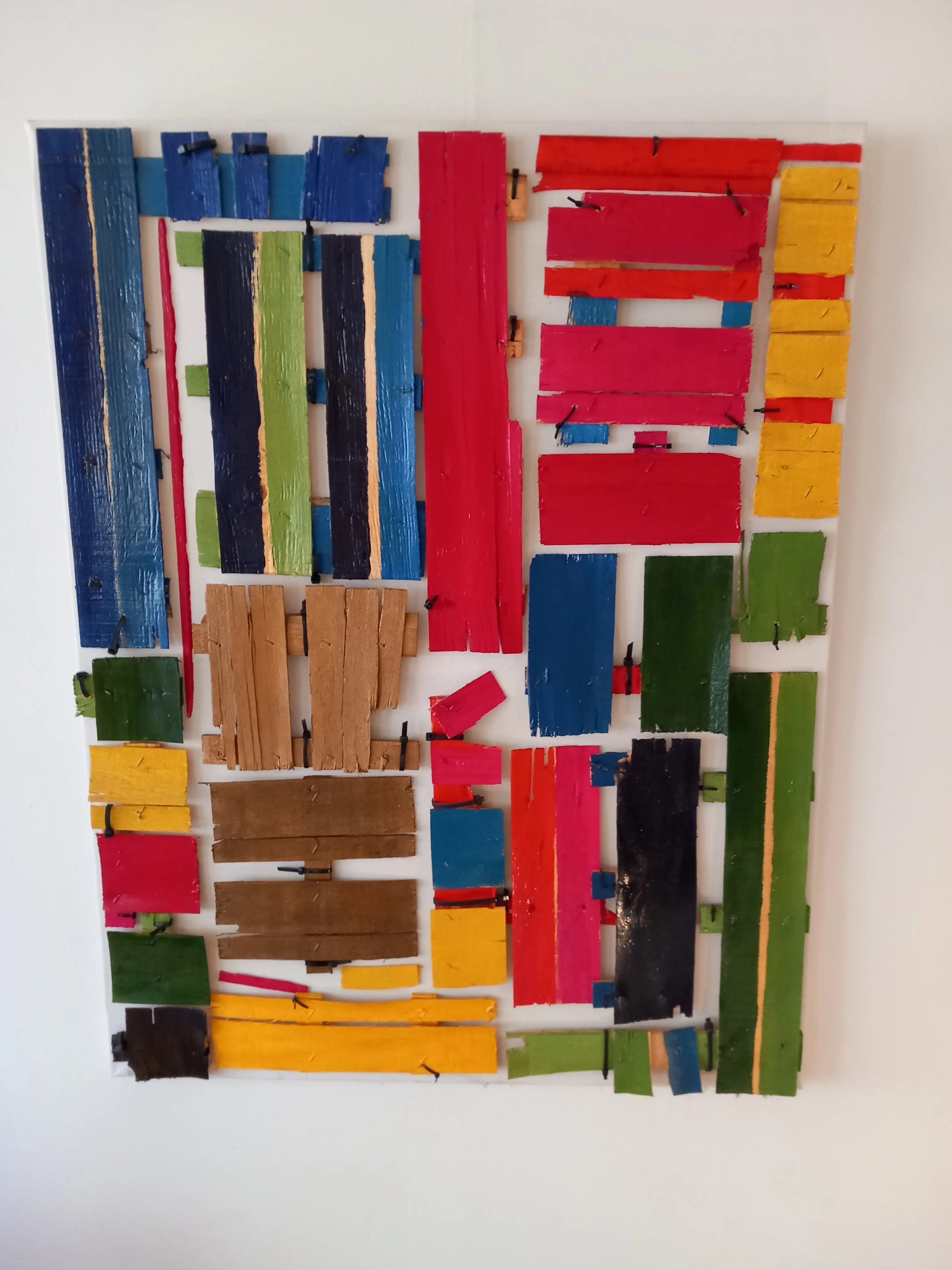 Gemengde Kleuren bodem 90 bij 70cm - Karl van Stek