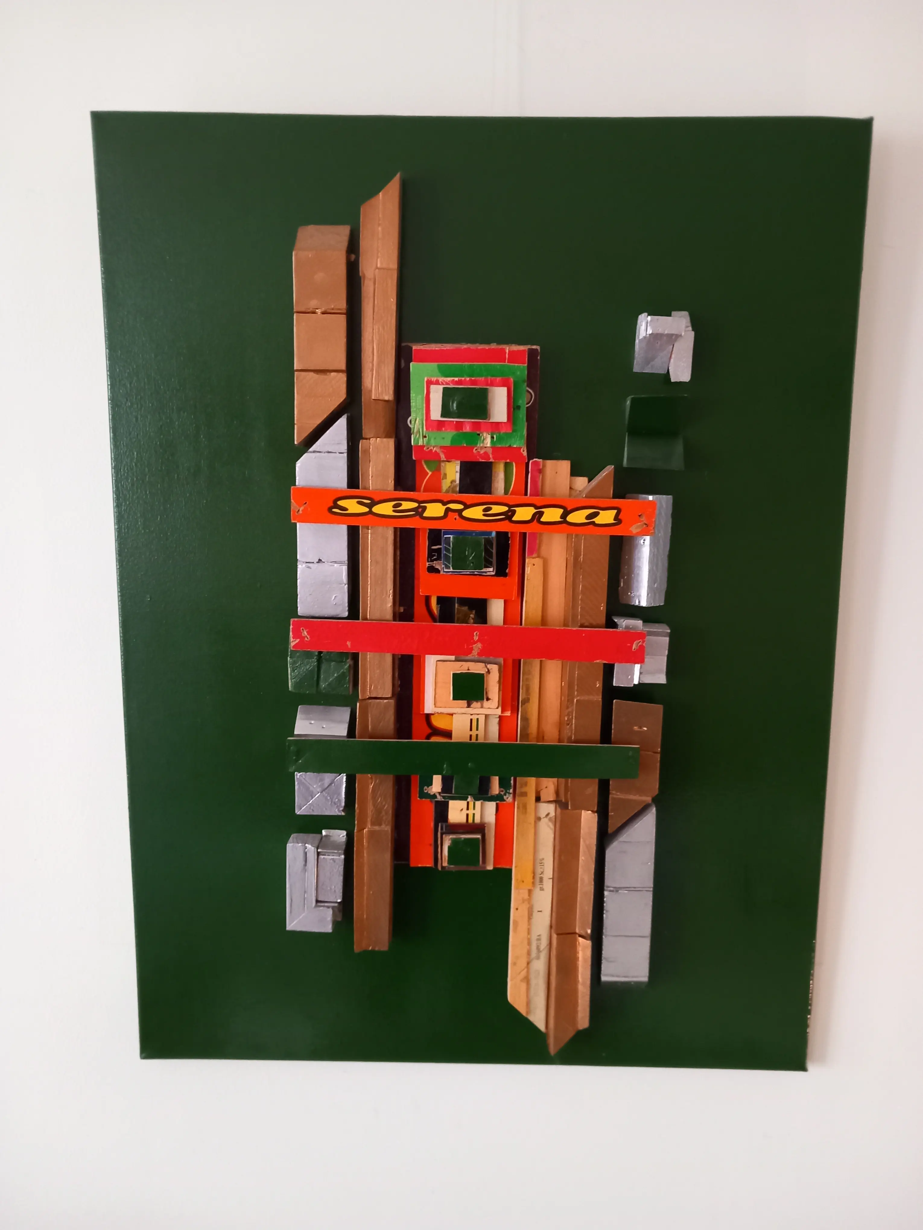 Kleuren Fantasie Donkergroen 80 bij 60 cm - Karl van Stek