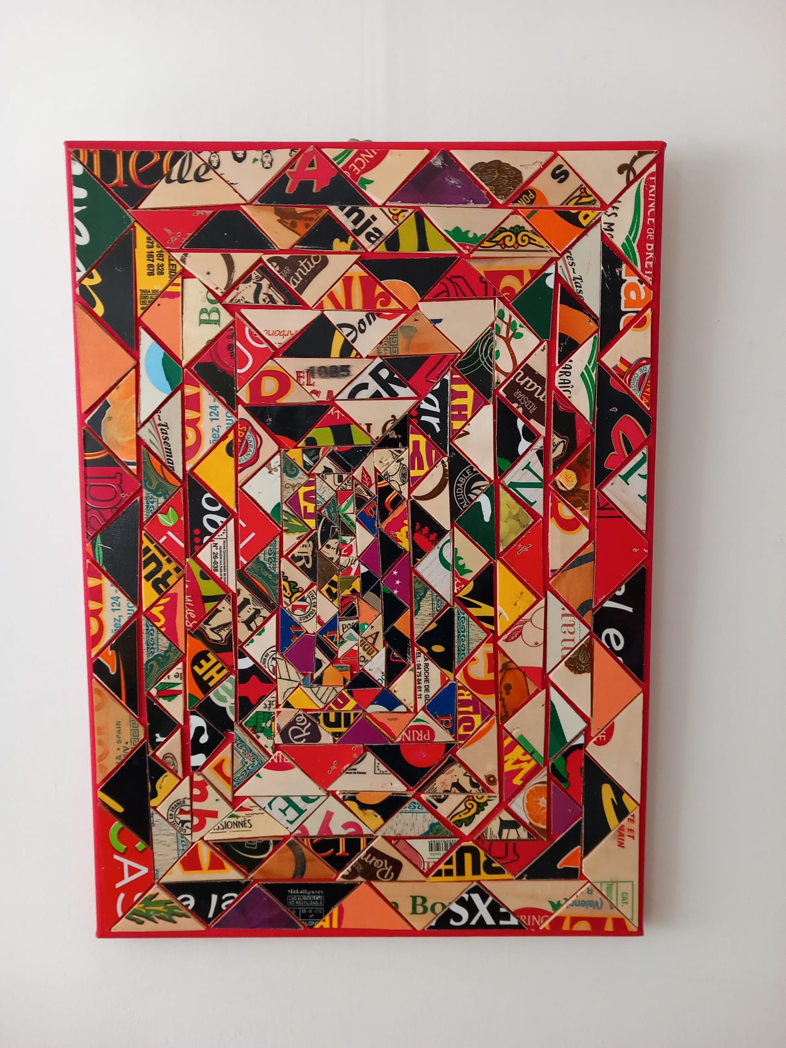 Kleuren mozaïek 70 bij 50 cm - Karl van Stek