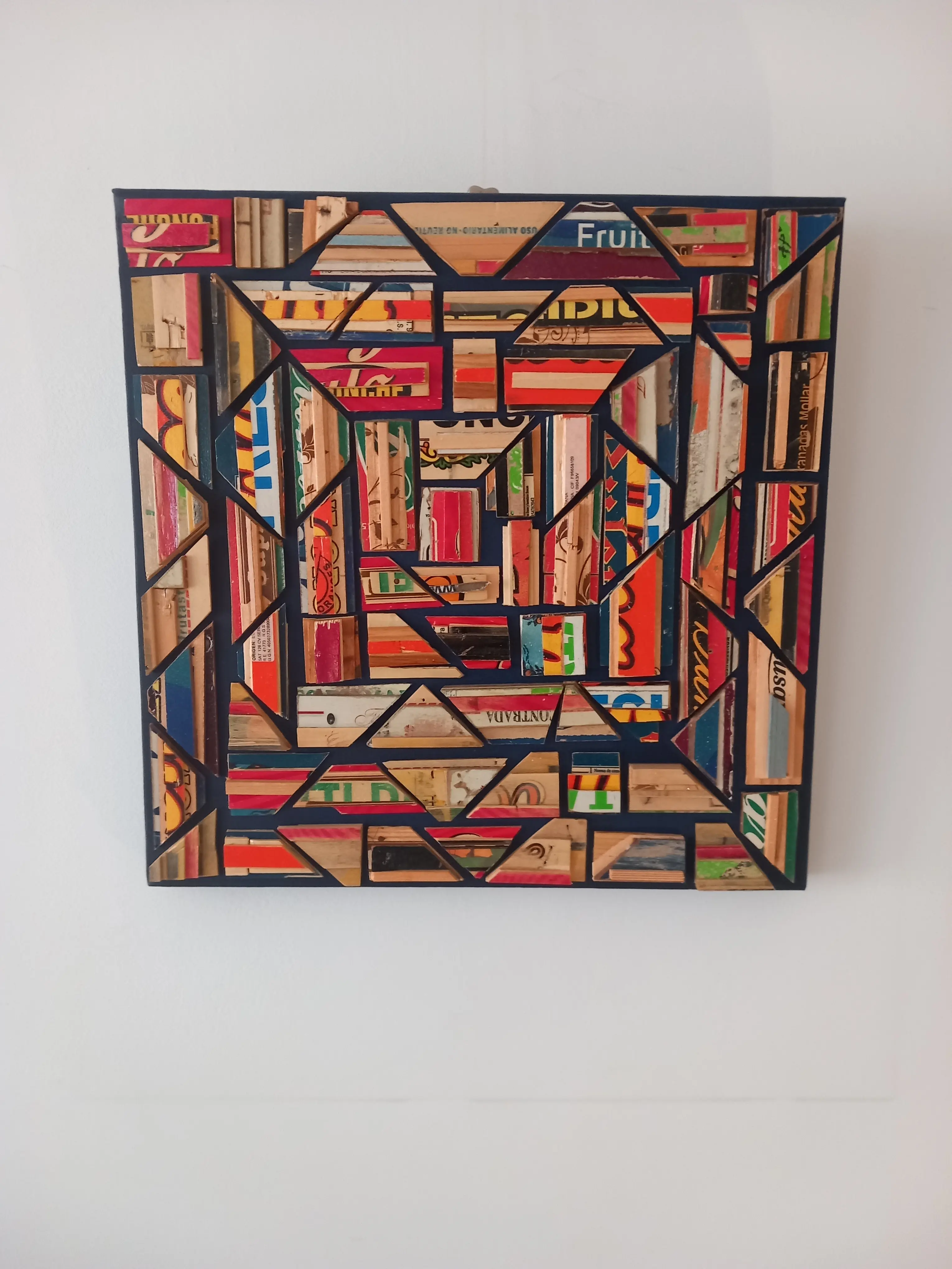 Mozaïek Blauw Klein 50 bij 60 cm - Karl van Stek