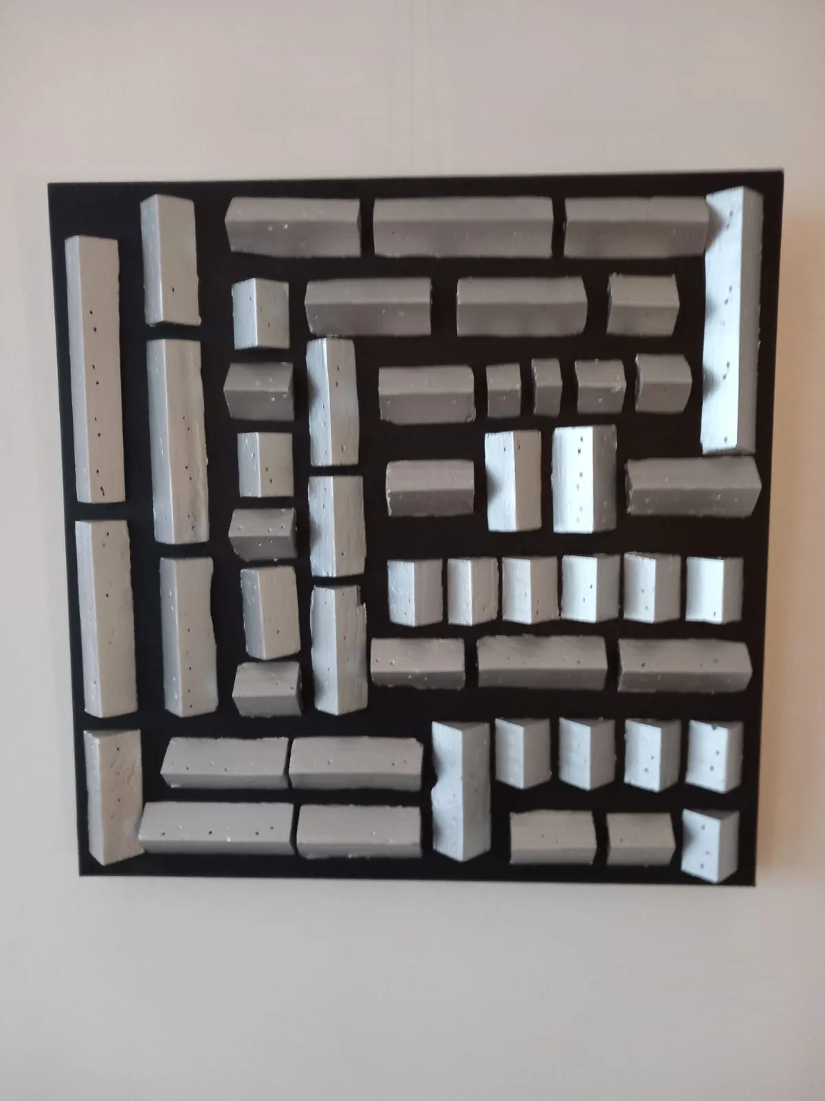 Doek Staven Zilver 50cm bij 50cm - Karl van Stek