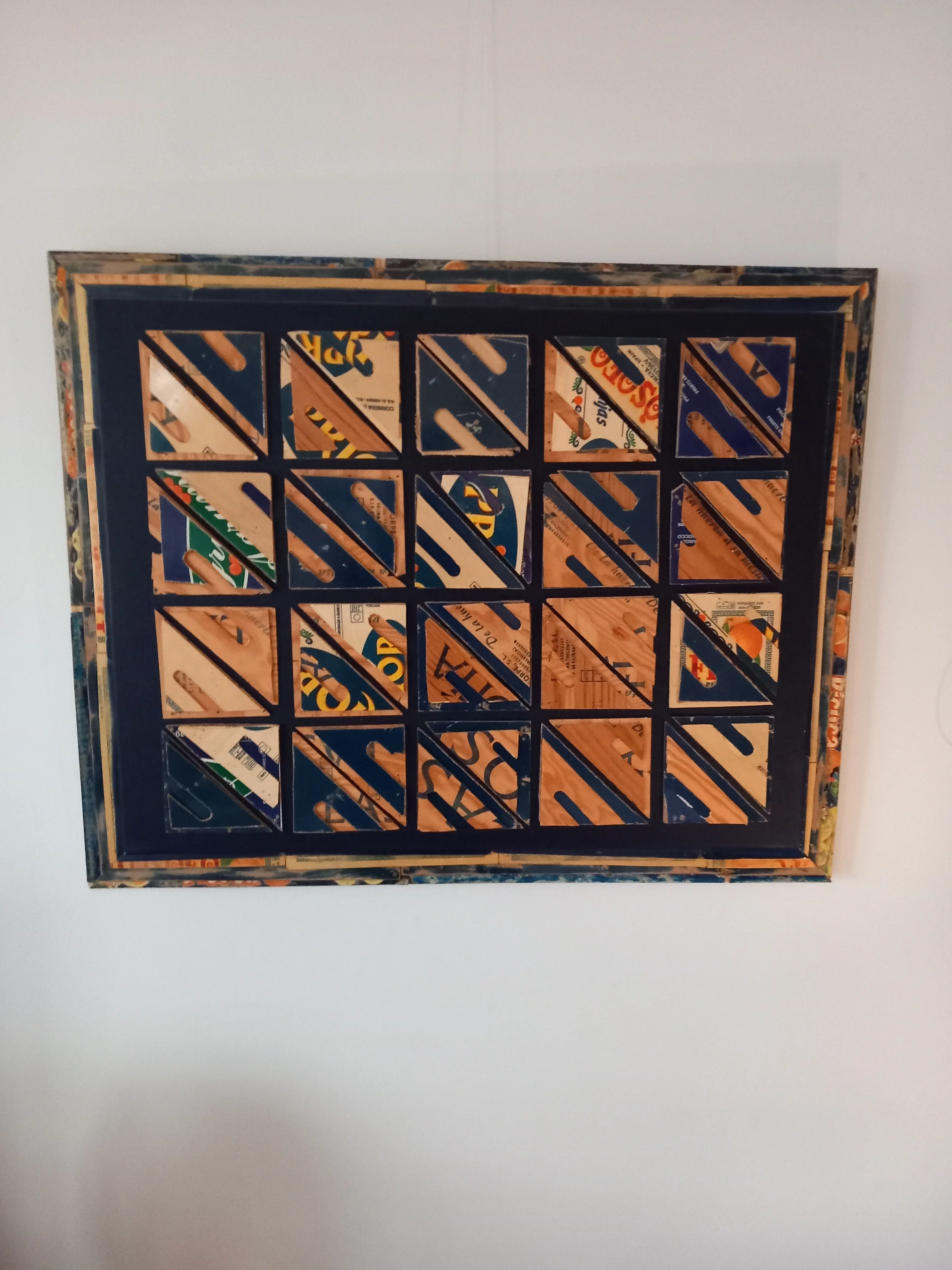 Twintig Tinten Blauw 100x80cm - Karl van Stek